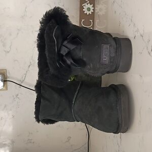 UGG SHORT BOOTS WITH BOW FOR WOMEN